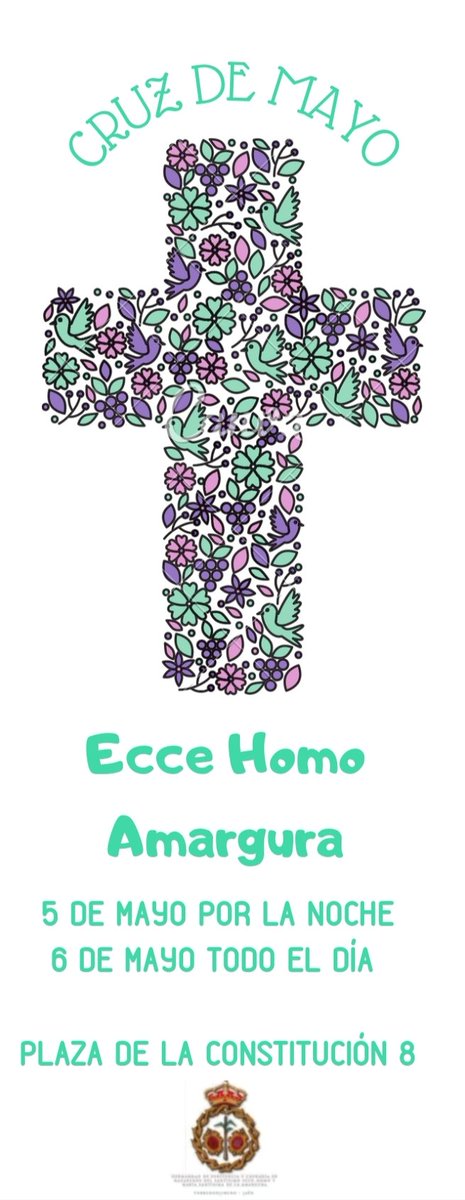 EccehomoHdad's tweet photo. Anímate y disfruta con nosotros de la Cruz de Mayo en la plaza.
El sábado al mediodía tendremos paella.
Gran ambiente, vente, que no te lo cuenten!!!
#Torredonjimeno 
#CruzdeMayo https://t.co/ER1HNCadto