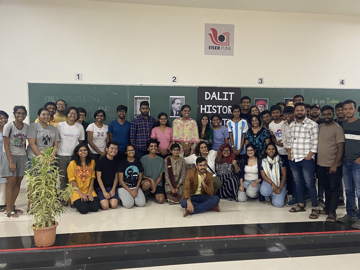 KalpaIISERPune's tweet photo. This year @IISERPune witnessed its first Dalit History Month. On April 28, after an exhausting exam season, the IISER Pune community gathered to attend celebratory and educative talks and performances. https://t.co/Rl2u24TQ8m