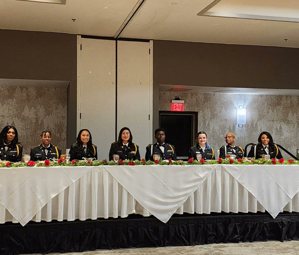 DvilleJROTC's tweet photo. Cadet Command Staff.  Inaugural year.  There was greatness at this table and in this room! https://t.co/lsz33TUuqo