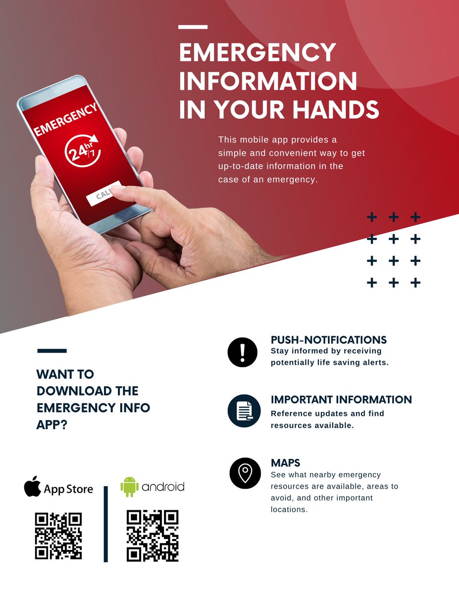 JessieNClark's tweet photo. ⚠️ Emergency Information in your hands 📲 #emergencyprepardness https://t.co/UNcAqgu5yX
