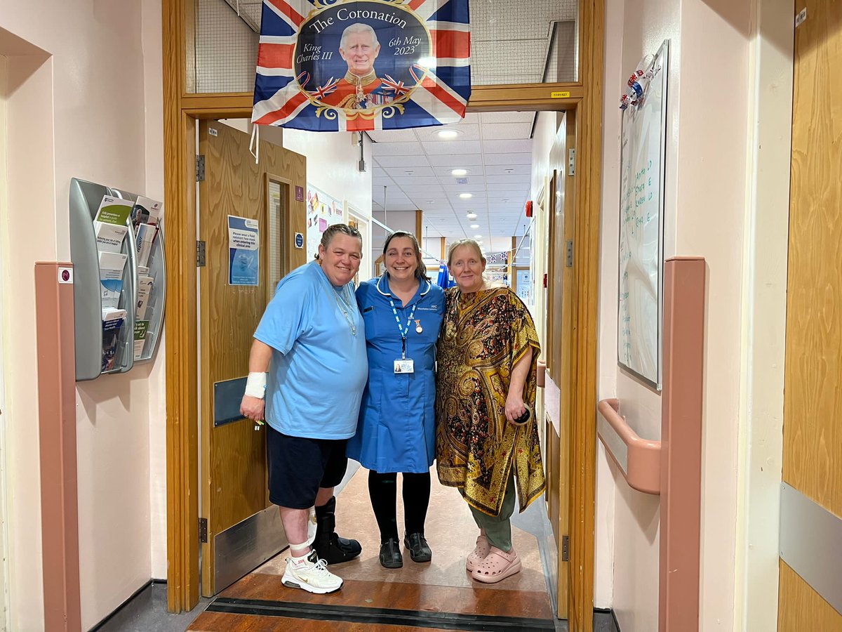 Thanks, Louise, and some of our patients on c4, for beginning to get the ward ready for the celebrations next week. Permission from patients to share pictures.