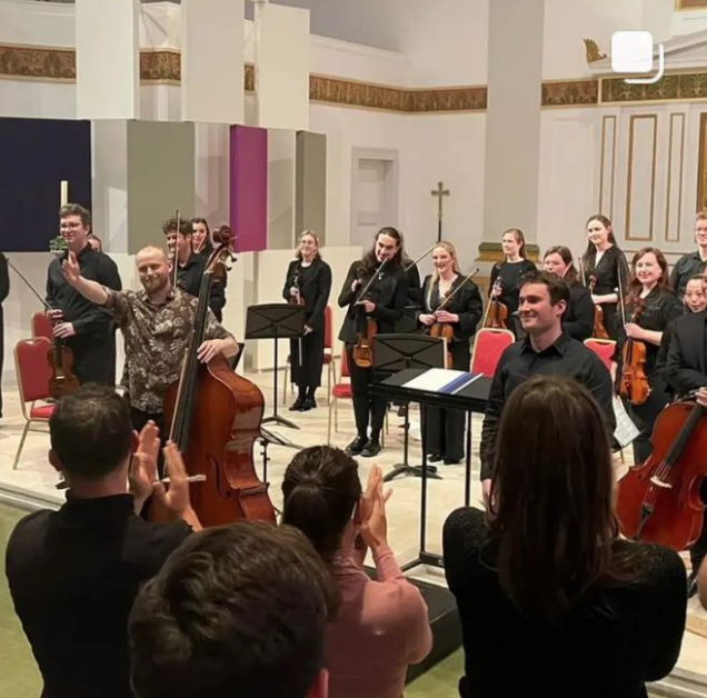 The performance of a lifetime from @tobyhughesbass with @JanusEnsemble @MichaelColeby1 of my new bass concerto Scenes from a Modern War, in London last Friday. A standing ovation, no less! Plans are afoot for a recording, and more performances. Published @ComposersEd