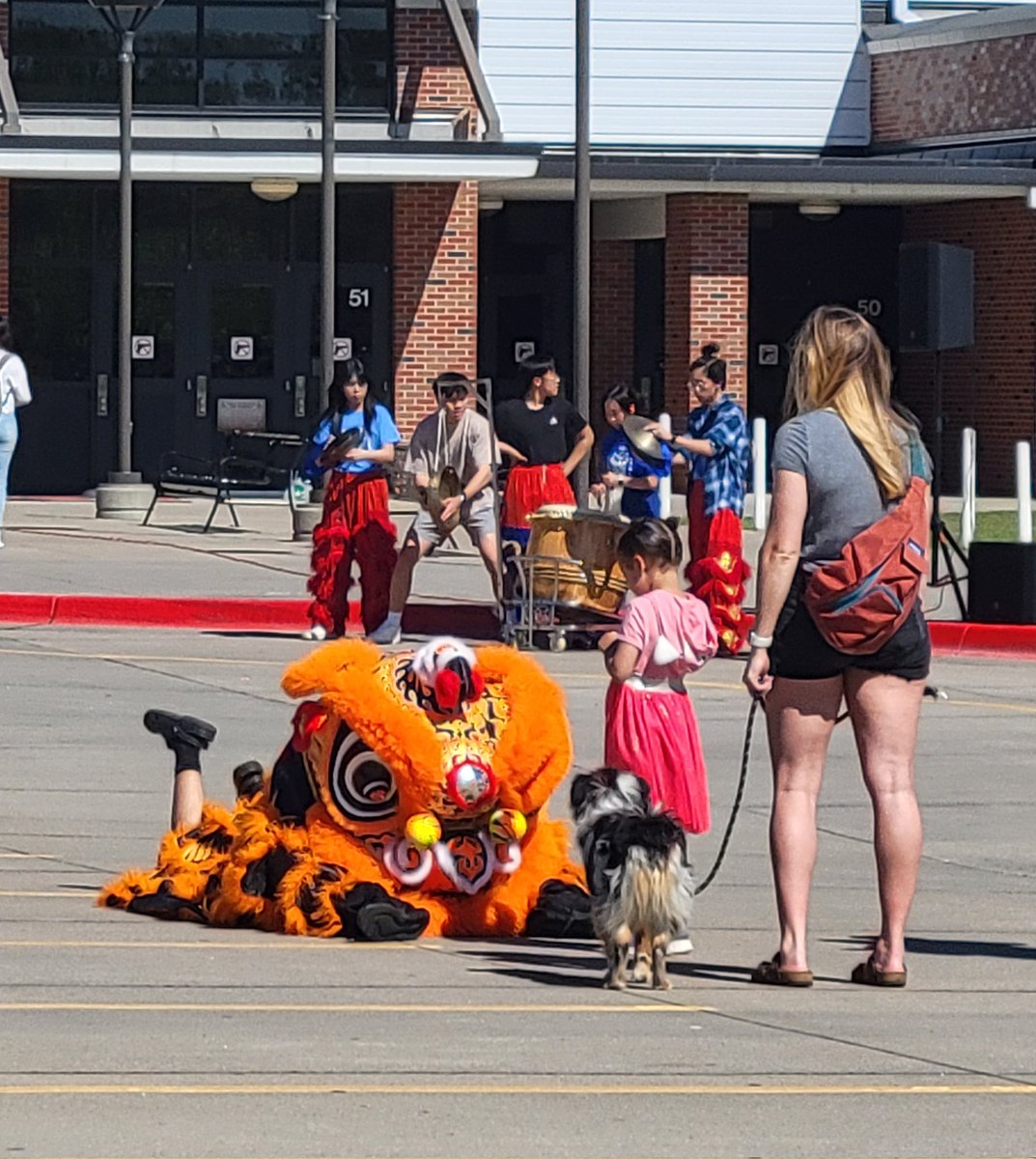 Lion dance at the 2nd annual ICT Culture Festival on Saturday at South High  #wichitaks #shsMCLA #wichitaevents