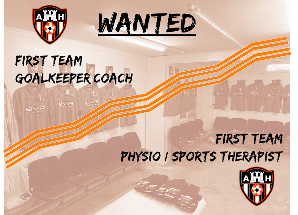 Our First Team are looking to add a dedicated goalkeeping coach and also a Physio/Sports Therapist to the coaching staff for the upcoming 2023/24 season.

Anyone interested get in touch with the club!

🟠⚫️UTA⚫️🟠

#UTA #UpTheAbbey