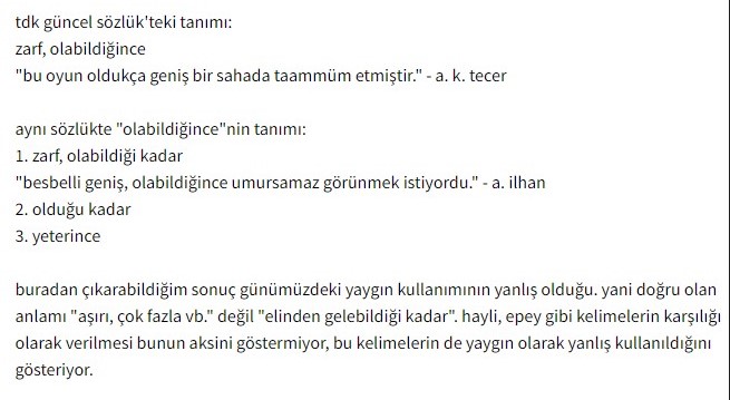 @yazilimogrenn @ortamdasatarsin 'oldukça kullanışlı olan E-Devlet hizmetleri'✖️👎
'çok kullanışlı olan E-Devlet hizmetleri'👍✔️
Oldukça belirteci 'çok' anlamına gelmez. Şu Türkçeyi bir türlü öğrenemedi ülkemin insanları😟