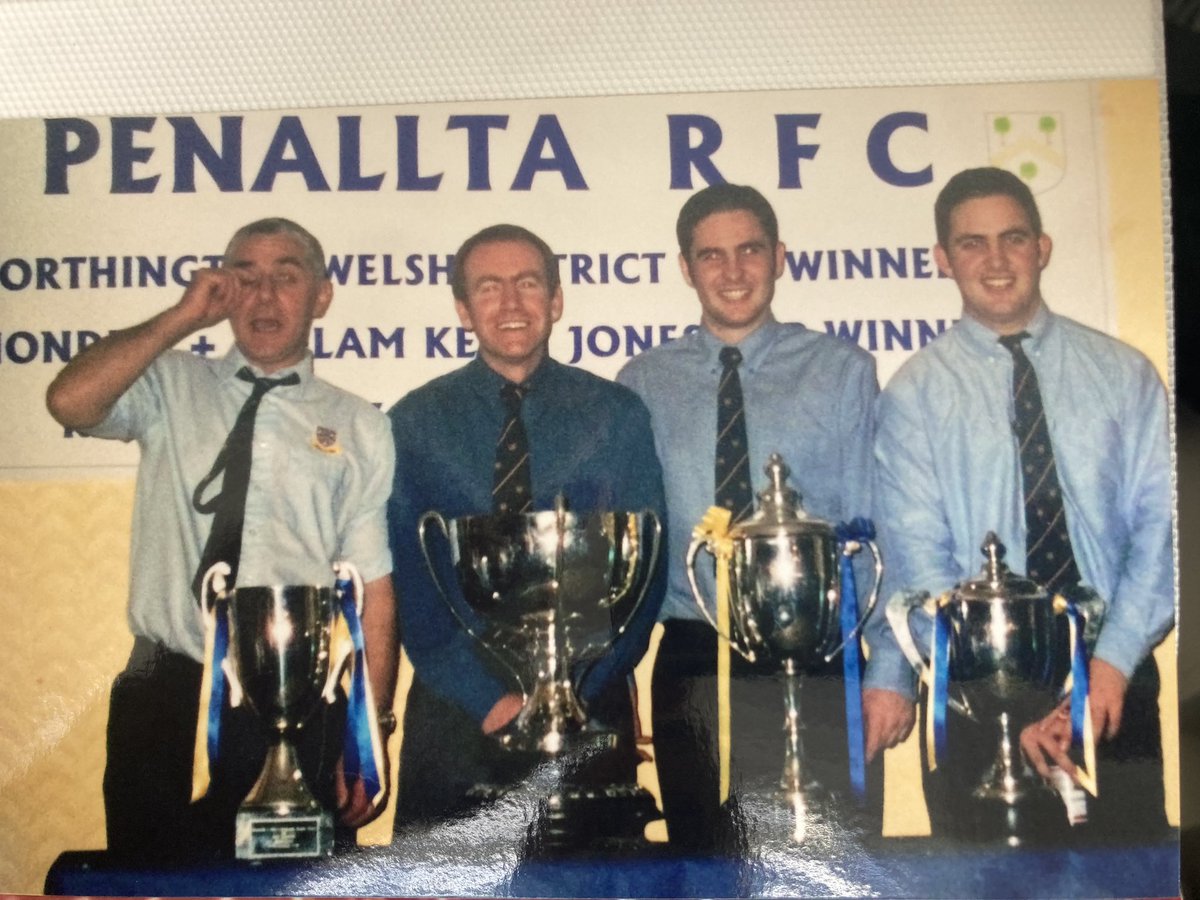 My daughter just found this between my books. You’ll never find a decent photo of my old man 😂. But nice to know that even nearly a quarter of a century ago Penallta were always winning everything 😜💛💙