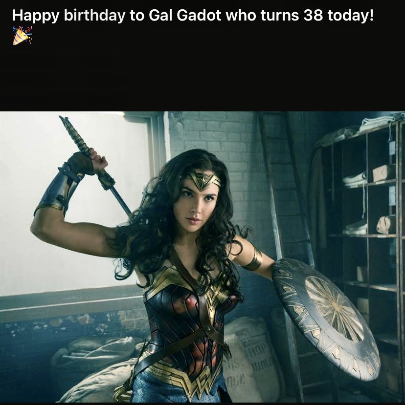 Happy Birthday Gal Gadot  