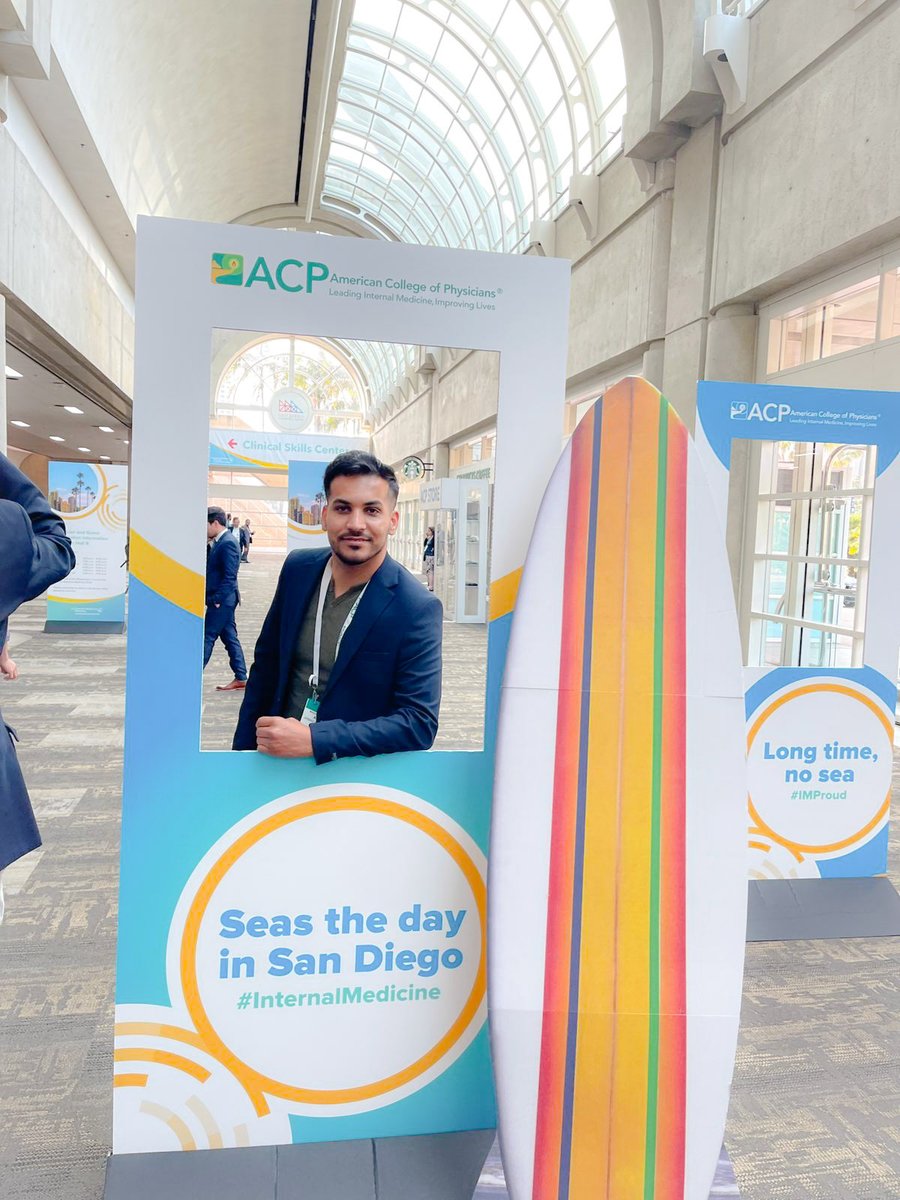 AhmadBouhuwaish's tweet photo. Long jounery from Libya 🇱🇾 to san diago , Had a great time at #ACP2023 @ACPIMPhysicians! Loved meeting and connecting with these inspiring people 😍! Can’t wait for the next one ⭐️⭐️ #IM2023 #MedEd #MedTwitter https://t.co/Jax6rTUcUa