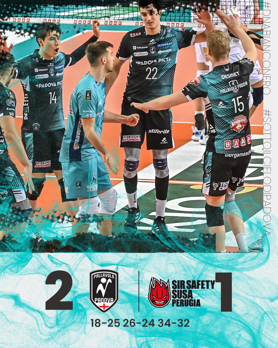 pallavolopadova's tweet photo. #playoff5posto #superlega #padovaperugia
CHE SPETTACOLO!! https://t.co/15A6QeIs9R