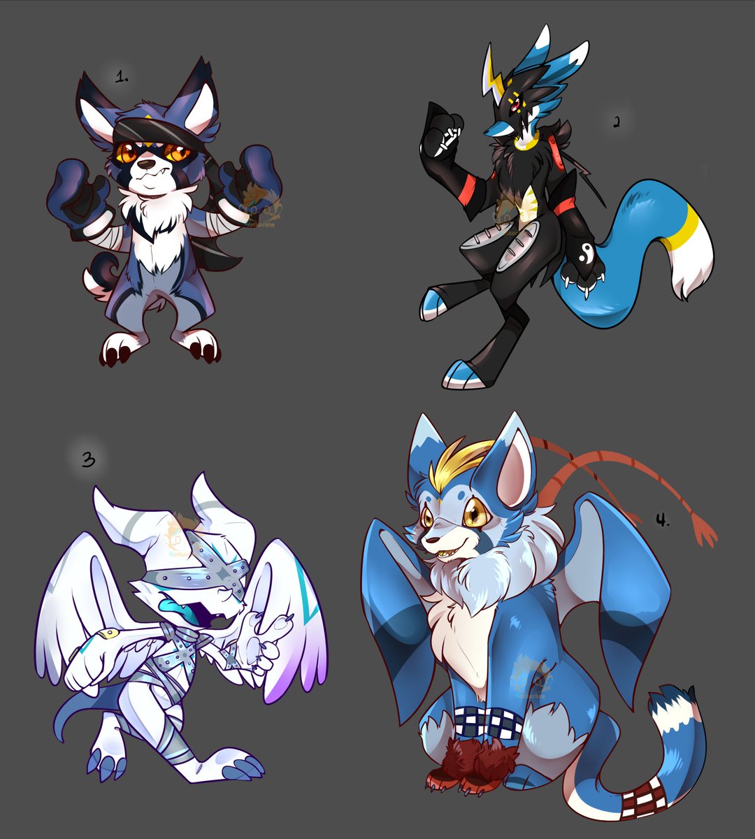 pikachim221's tweet image. 1. Gaomon #bluejay theme  25$ OPEN
2. Renamon #raidramon theme 25$ OPEN
3. veemon #gargoylmon theme  25$ OPEN
4. tobucatmon #gaogamon theme  25$ OPEN

 #digimon #adopts #digifakes #fakemon #paypal
#adoptables #custom #hybrids #bluejay #gaogamon #renamon #tobucatmon #veemon