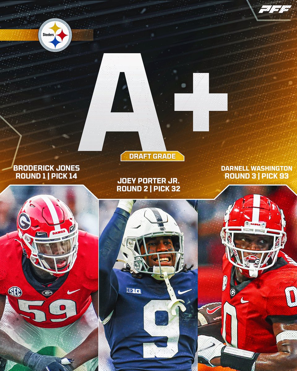 PFF on Twitter "A+ Draft for the Steelers 👀"