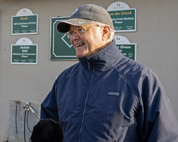 BH_AEberhardt's tweet photo. #RocketCan put in his final work of 5f in :59.80 for Bill Mott and Frank Fletcher at @ChurchillDowns in preparation for the @KentuckyDerby. Bred by @WoodfordTB, the son of leading sire #IntoMischief at @spendthriftfarm will be ridden by @JuniorandKellyA. #RocketMan https://t.co/CW3hOOaIST