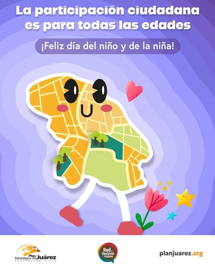 ¡Feliz día del niño y la niña! 👧👦
Hoy celebramos a las infancias y reiteramos que la participación ciudadana es para todas y todos. Por ello, a través de la #ReddeVecinosdeJuárez estamos realizando el Seminario de Participación Ciudadana para las niñ… instagr.am/p/Crqt3QfrB9H/