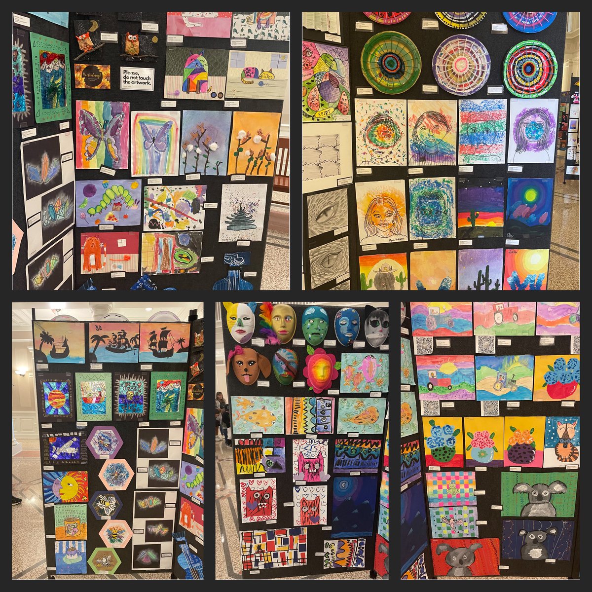 rockenbaughES's tweet photo. Go checkout our artists’ masterpieces at the Art in the Square!  #DragonProud #InspireExcellence @Carrollisd https://t.co/K7JytxP4Gp