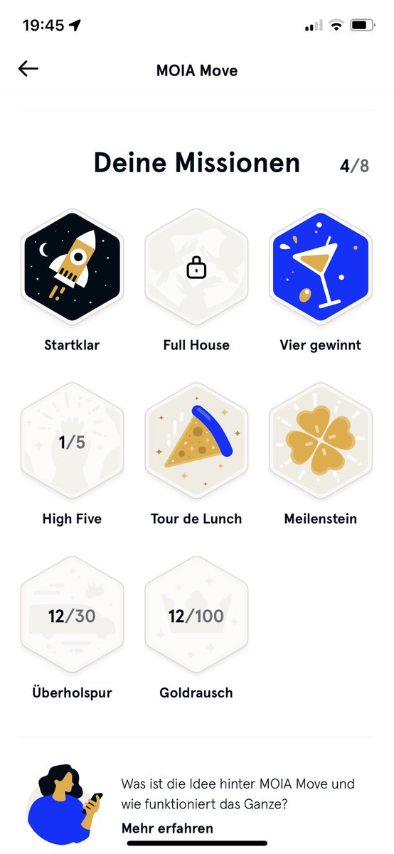 Meine <a href="/MOIAmobility/">MOIA</a> achievements