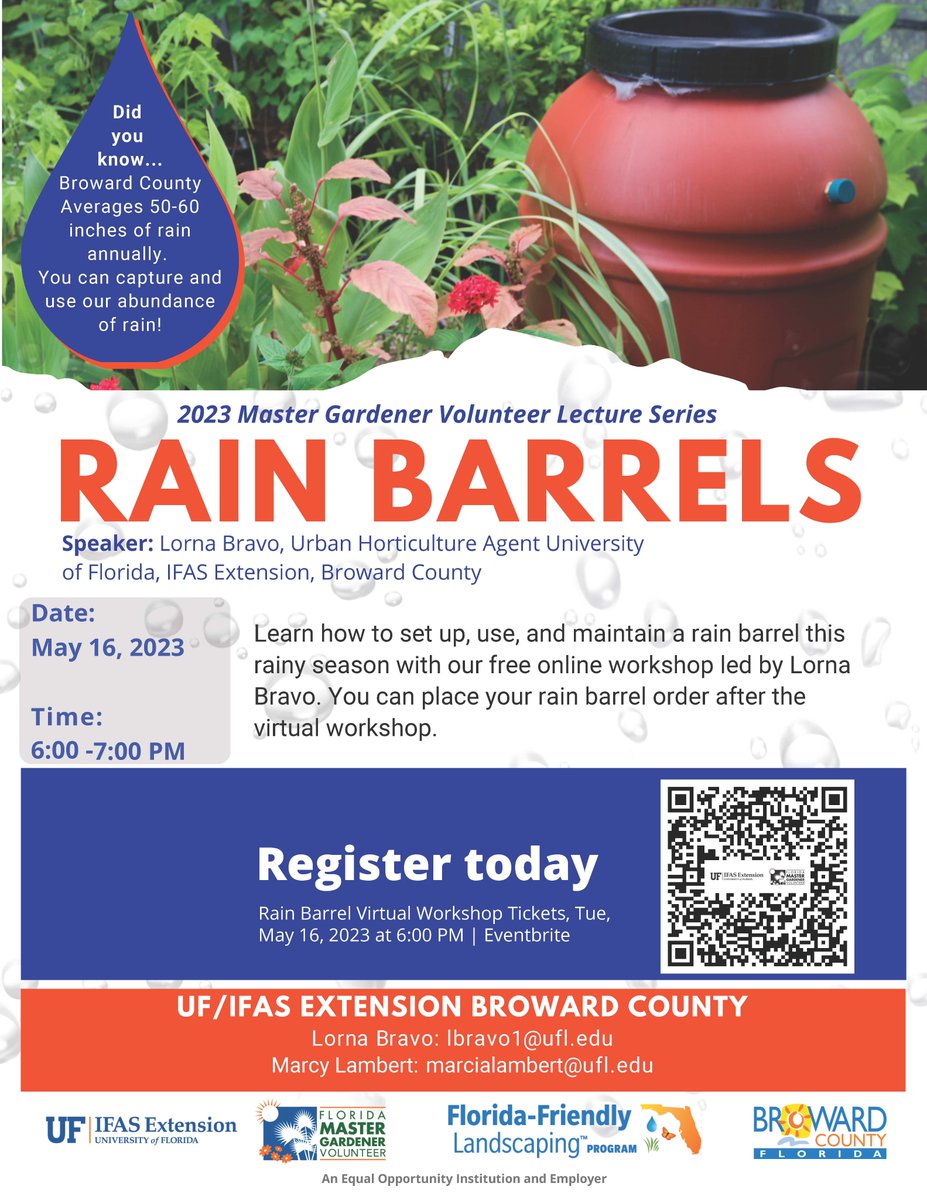 Learn how to set up, use, and maintain a #rainbarrel this #rainy season with our free online #workshop led by Lorna Bravo. You can place your rain barrel order after the virtual workshop.