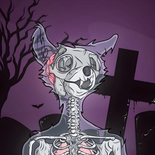 1/1 Auction made by @dripikiq 

Skelly Creature #002 

Auction starting tomorrow at 6PM UTC

Stay tuned! Also check discord for some crazy info👀