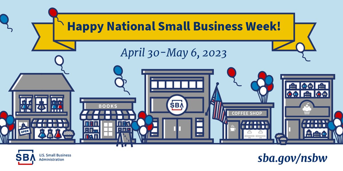 Happy National #SmallBusinessWeek to America's 33.2 million small businesses! I am excited to kick off the week in Washington D.C., honoring our winners and recognizing their accomplishments. sba.gov/nsbw
