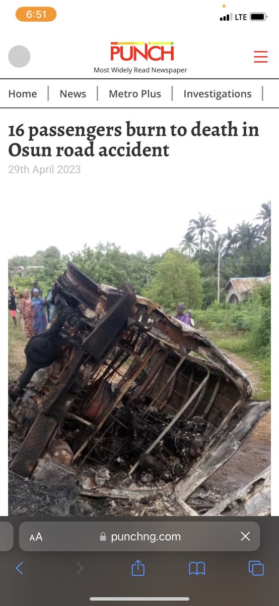 <a href="/AAdeleke_01/">Gov Ademola Adeleke</a> Good evening sir, we have a <a href="/officialnyscng/">NYSC NDHQ</a> member that was among the 4 individuals that survived the accident. Her name is Monioluwa Odunola and she’s battling with her life in the hospital at Ife. Her skin has been removed and the pictures are too gory to even be