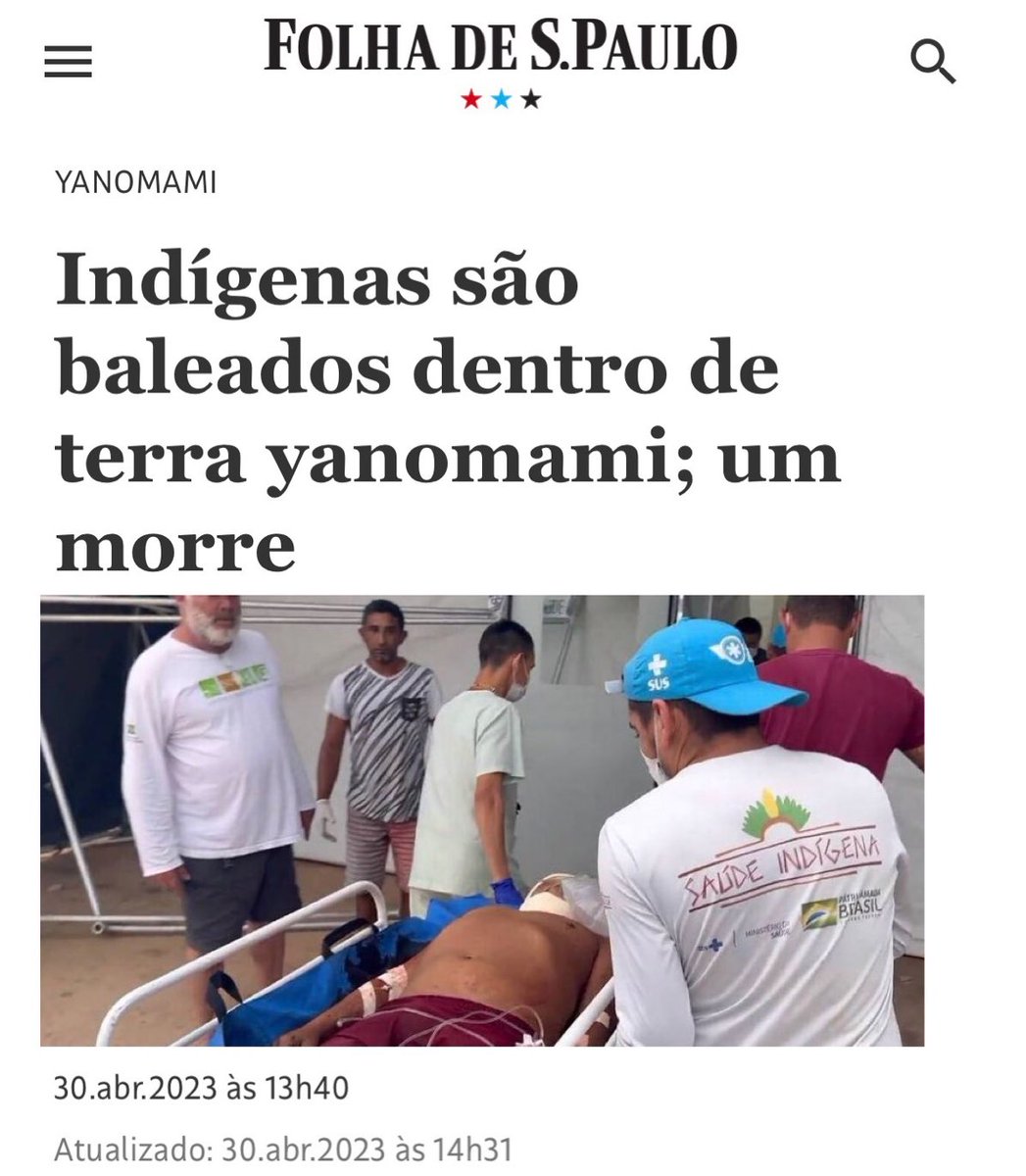 Aquela proteção toda aos Yanomamis era só pra inglês ver???🤔

Já já eles culpam Bolsonaro.
