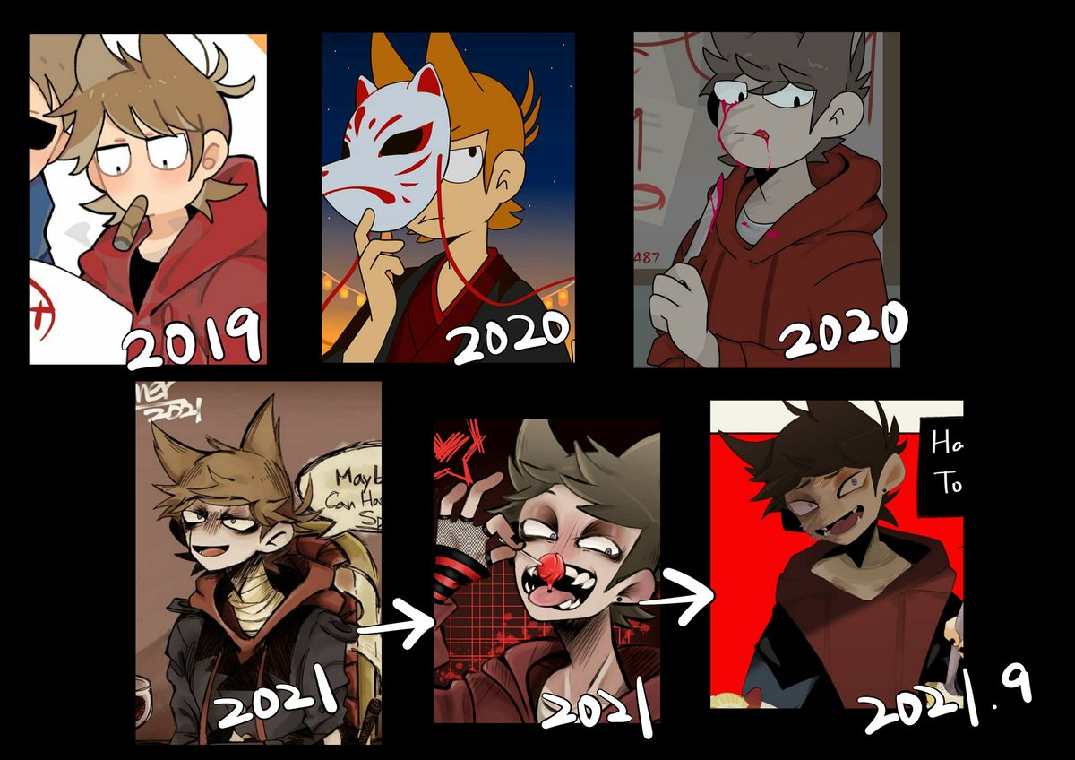 Cornell487's tweet photo. The art style of Tord from my 12y to 17y (2019-2023)

I really really love u my babe<333

我真的老了。 https://t.co/LzP4Ij5N8P