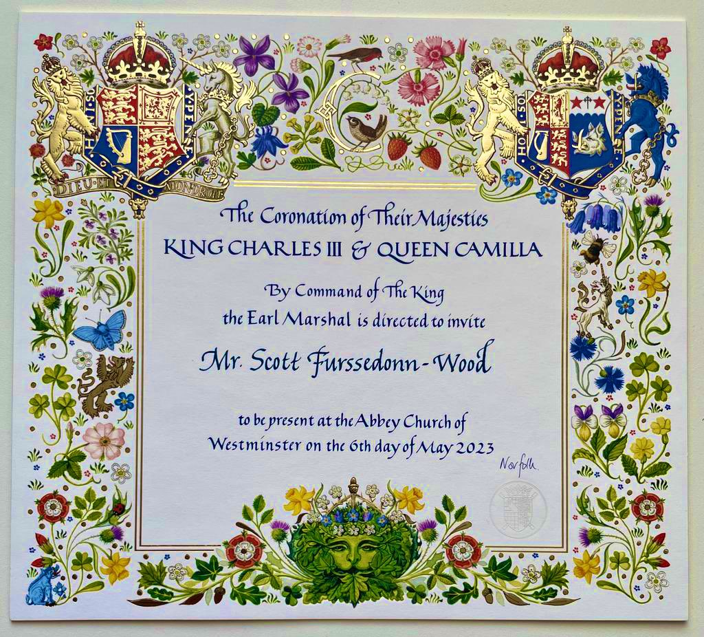 UKScottFW's tweet photo. In June 1953 my dad, aged 9, crowded into a neighbour’s house to glimpse the #Coronation on the tiny screen of a rented tv.

70 years later I’ll be in the Abbey. It’s a real privilege to be a witness to history - but the best bit is how proud my dad is. https://t.co/DwX0UjOSWR