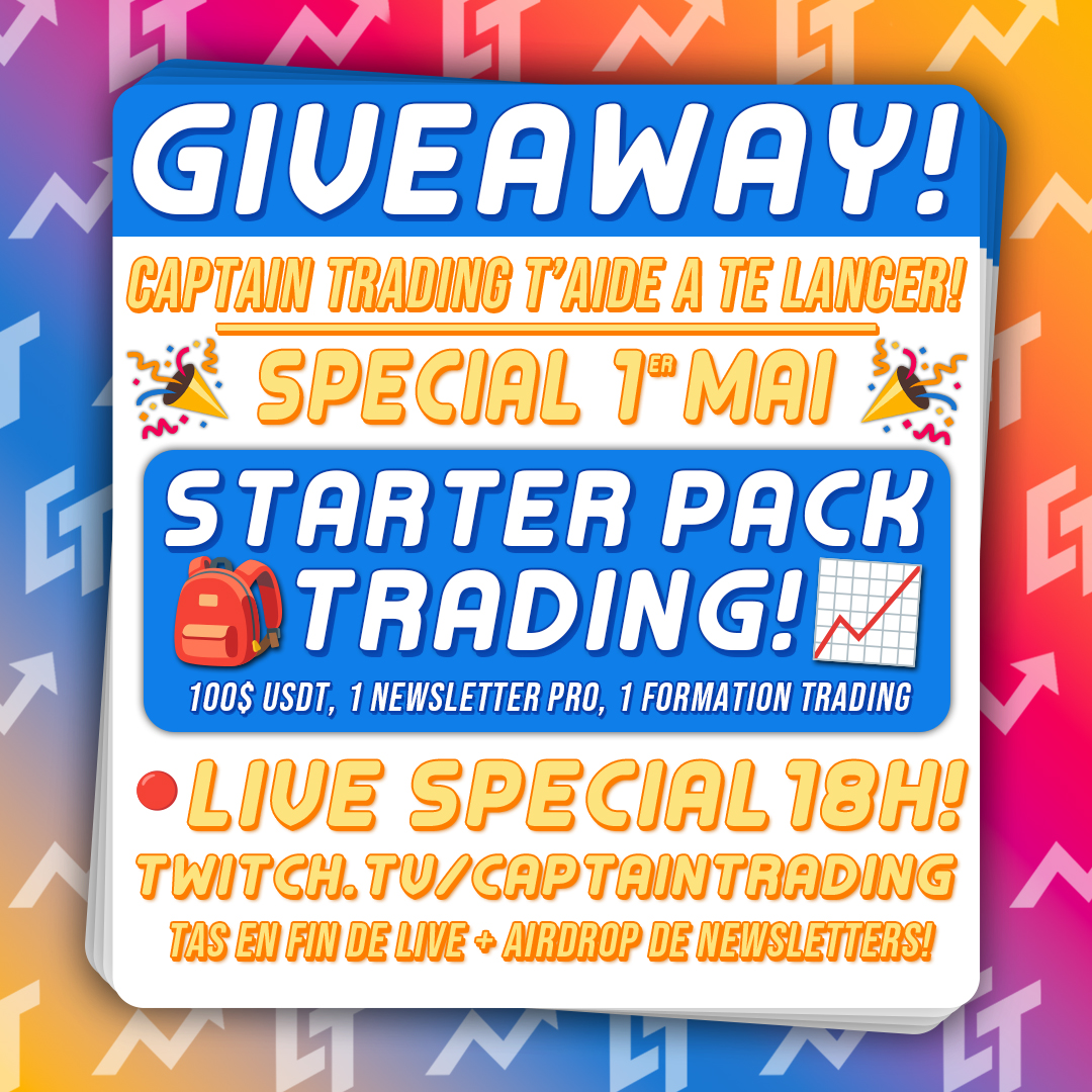 captaincrypto21's tweet photo. ATTENTION ANONNCE IMPORTANTE !
J'ai décidé de t'aider à te lancer dans le trading grâce à un STARTER PACK COMPLET! 

Pour participer, rends-toi sur le lien suivant et accompli des tâches pour cumuler des tickets d’entrée ! 
https://t.co/SlEM4rWh33 https://t.co/Nf40Khj03S