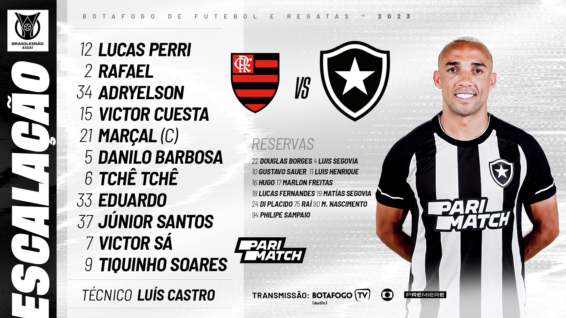 Jogo do Botafogo ao vivo hoje - (26/9): onde assistir, horário e escalação