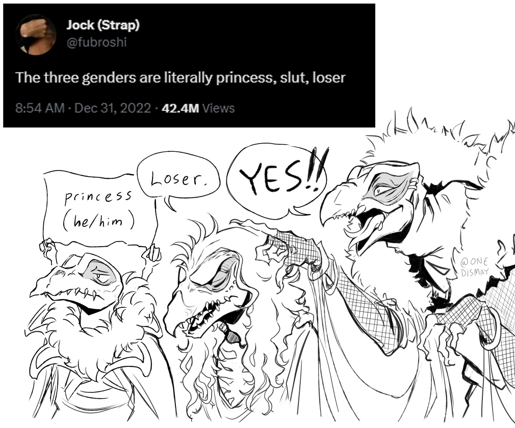 Onedismay's tweet photo. My skeksis OCs would like to clarify something.

(left to right: skekVeks, skekEn, skekRhot)
#TheDarkCrystal #skeksis https://t.co/DmkN9uxfLn