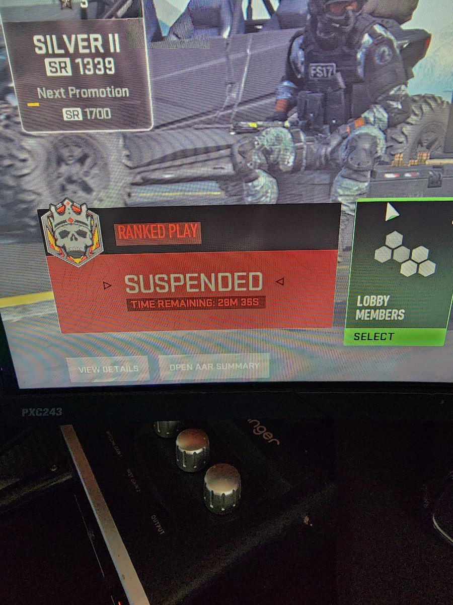 ProFSSer13F's tweet photo. @Activision @CallofDuty Fix your shit dev error equals 30min suspension!!!! https://t.co/n3dhli0fqK