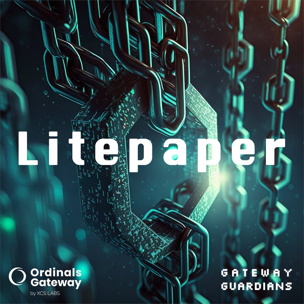 Proudly presenting the Ordinals Gateway Litepaper! 
Check it out and tell us what you're most excited to see!