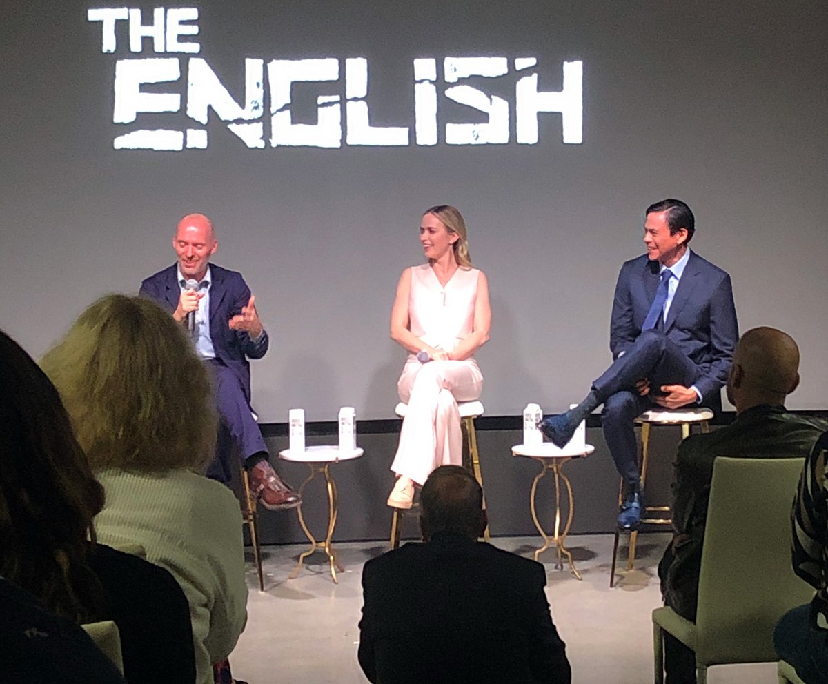 @PrimeVideo #FYC event for #TheEnglish Thank you Ms. #emilyblunt Mr. #chaskespencer and the very funny #hugoblick for a lovely evening. Yes, I do vote for @TheEmmys and did watch the entire show. Bravo!