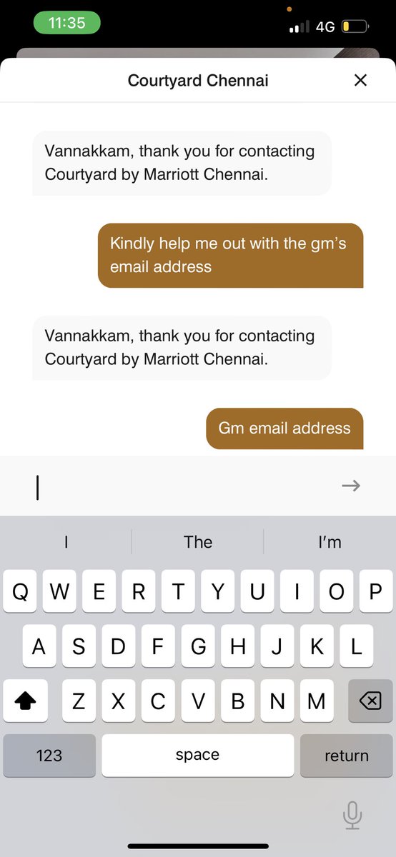 myfroyoland's tweet photo. @MarriottBonvoy @MarriottIntl @Marriott how difficult is to get a gm’s email address to give feedback!! @Courtyard_CHN https://t.co/voGE4cGUop