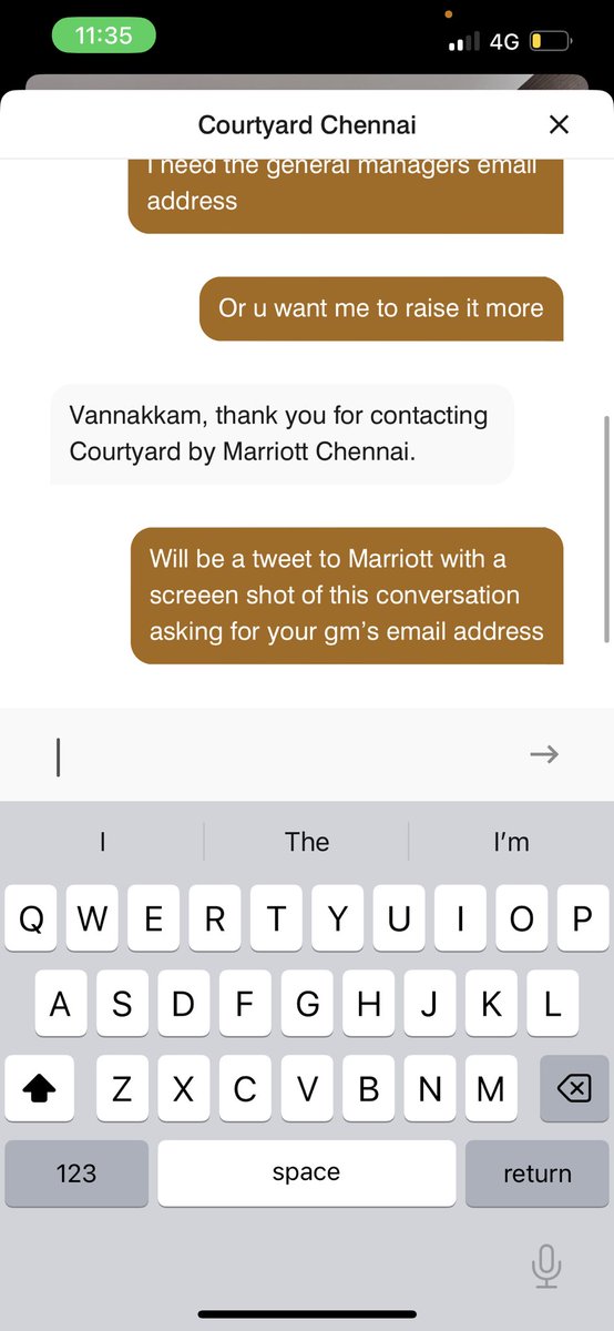 myfroyoland's tweet photo. @MarriottBonvoy @MarriottIntl @Marriott how difficult is to get a gm’s email address to give feedback!! @Courtyard_CHN https://t.co/voGE4cGUop