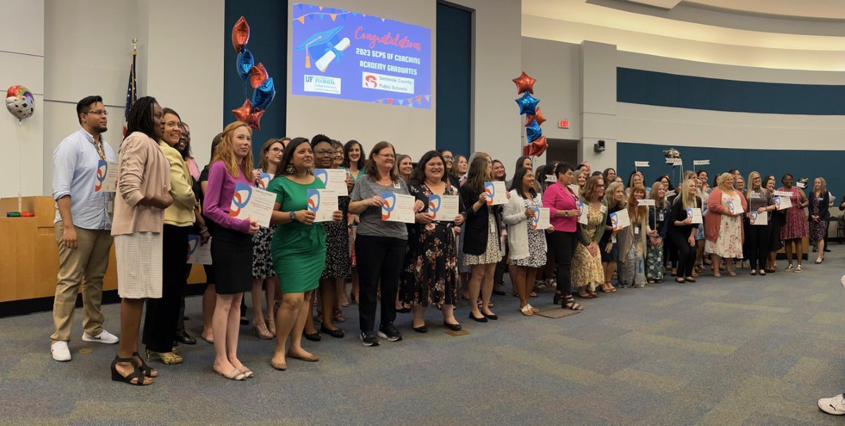 SpringLakeSCPS's tweet image. Congratulations to Ms. Blanco-Hernandez &amp;amp; Ms. Hodges on their UF Coaching Institute graduation today! 🎉 @SCPSInfo