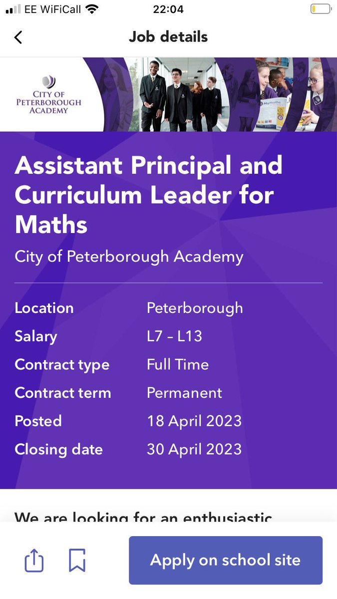 NicolaTreacy's tweet photo. 2 days left to apply for this - what else is more important this weekend than applying to join a fantastic community @CityofPeterAcad https://t.co/tTw5JCAhkb
