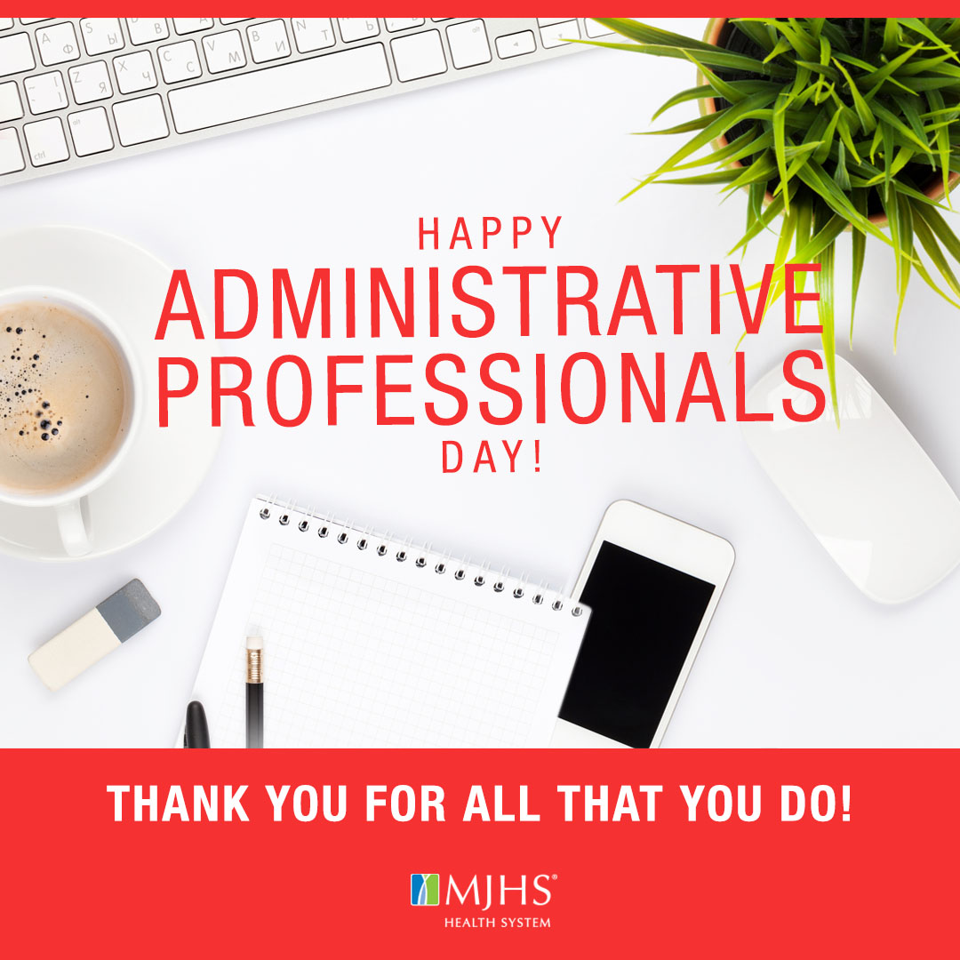 MJHS01's tweet image. We close out the week by celebrating our hardworking, dedicated &amp;amp; mission-driven #AdminProfessionals! In every successful organization like MJHS, there&apos;s a team of amazing people who work behind the scenes to help everything run smoothly, effectively &amp;amp; efficiently. Without (1/3)