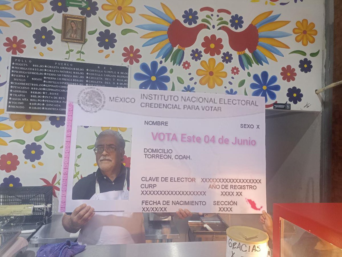 CD11_Coah's tweet photo. Actividad realizada por el Distrito 11 Torreón, donde se solicito el apoyo de la ciudadanía para promover el voto este 4 de junio, en las instalaciones de Mercahorro Abastos @IEC_Coahuila https://t.co/gPiHImpDjl