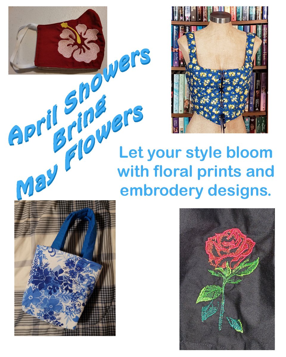 April Showers Bring May Flowers. Let your style bloom with floral prints and embroidery designs.
#floralprints #fashion