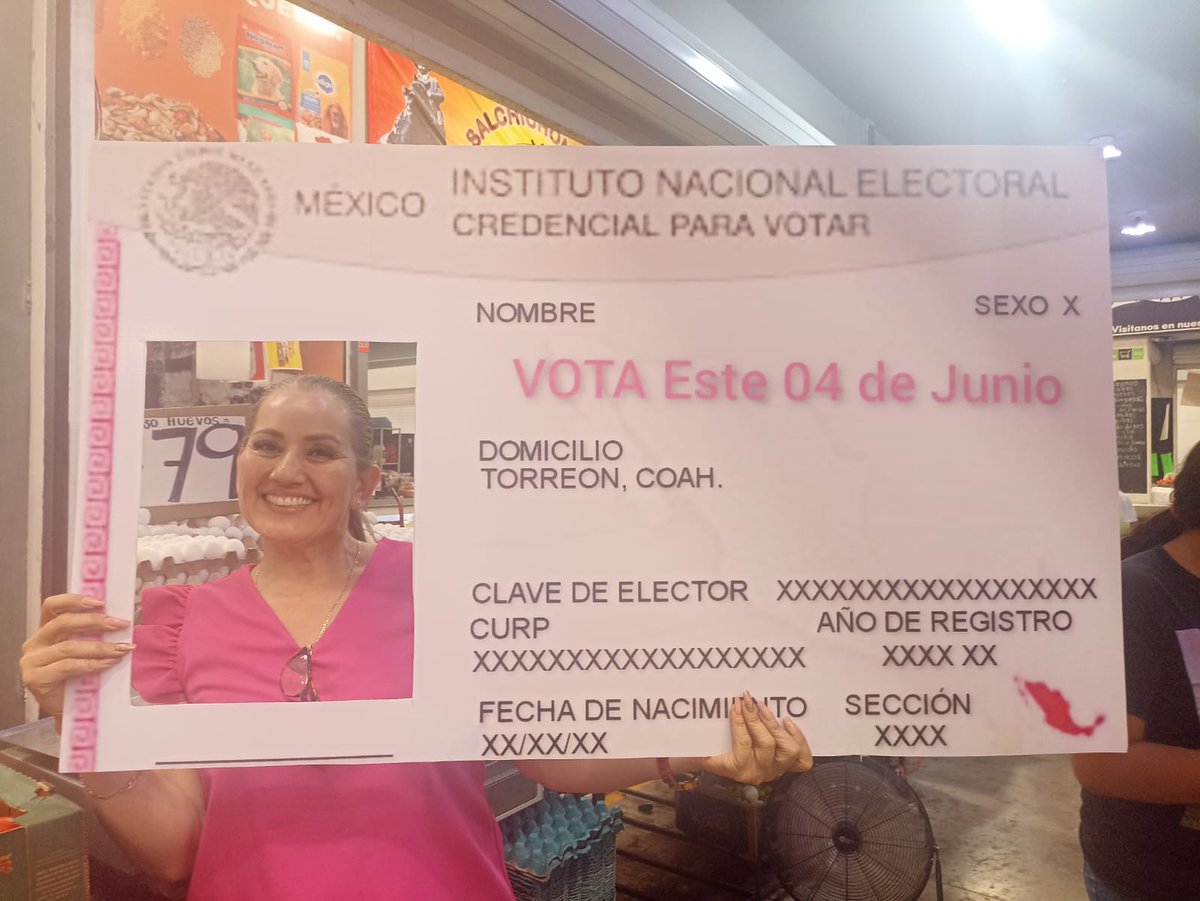 CD11_Coah's tweet photo. Actividad realizada por el Distrito 11 Torreón, donde se solicito el apoyo de la ciudadanía para promover el voto este 4 de junio, en las instalaciones de Mercahorro Abastos @IEC_Coahuila https://t.co/gPiHImpDjl