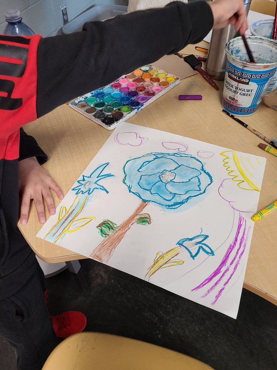 Art Club JR is hoping these April showers will bring us May flowers🌞🌷 <a href="/DesmondHDSB/">Viola Desmond Public School</a> <a href="/MsThorogood/">Ms. Thorogood</a> <a href="/MsBlackbourn/">Mrs.Blackbourn</a> <a href="/belfordl/">Lori Belford</a>