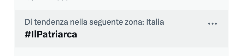 Siamo già in TT #IlPatriarca