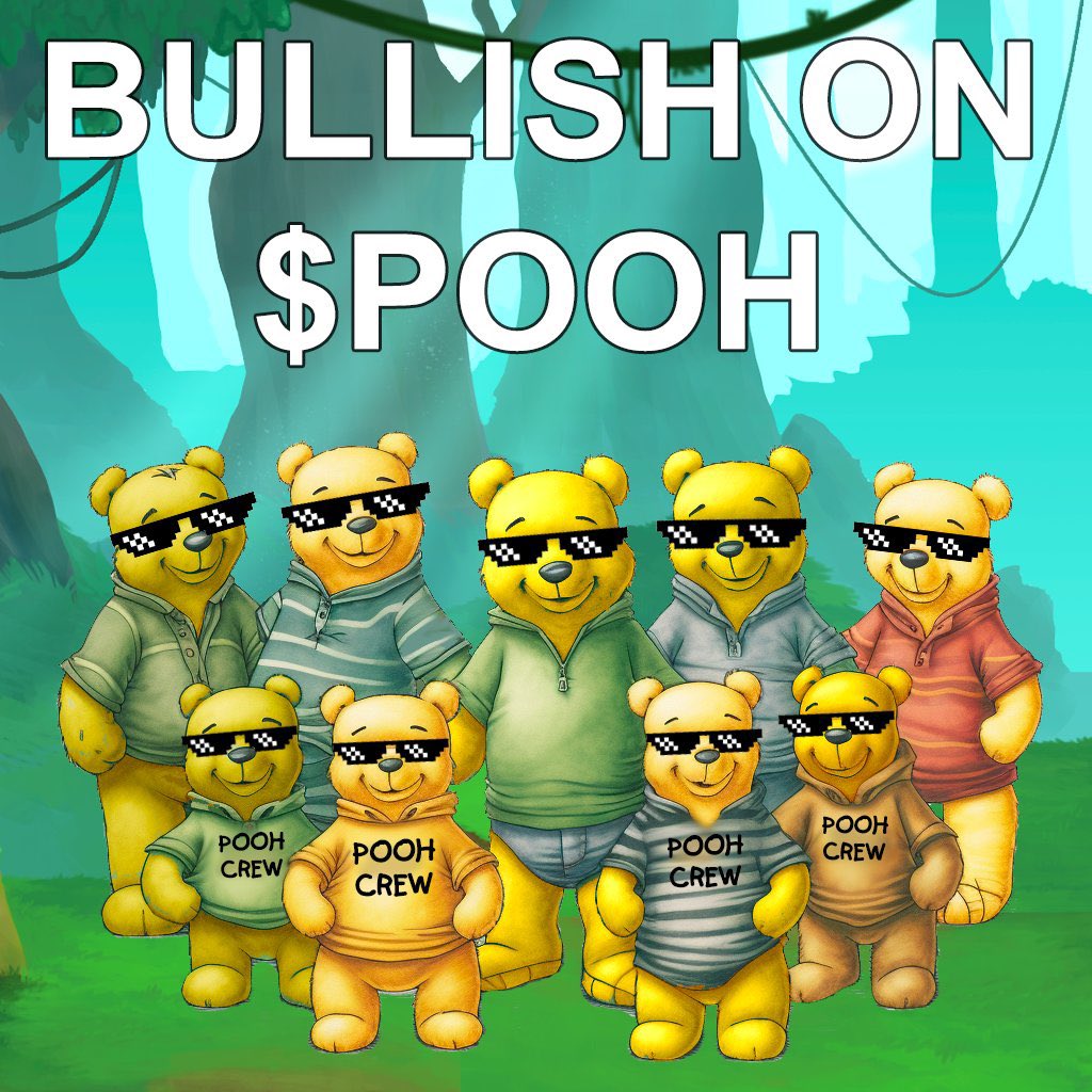 brainangeles7's tweet photo. If you missed $PEPE &amp; $AIDOGE, don’t miss out on @poohmoneyHQ $POOH 🚀

A new meme coin launched stealth with no presale, zero taxes, LP burnt and contract renounced🔥

Available on #Uniswap https://t.co/sCFKkqdWVC