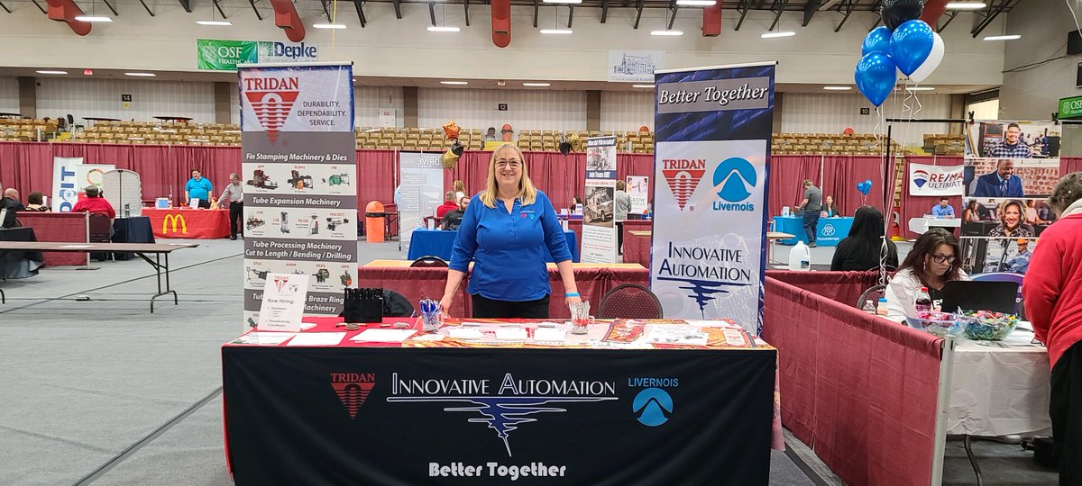 TridanInt's tweet photo. We're hiring again!  Currently meeting potential candidates at the Vermilion County Job Fair right down the street from our shop in Danville, IL.  Stop in to visit or reach out to check on the many positions we seek to fill. https://t.co/QdcuXUMkgm