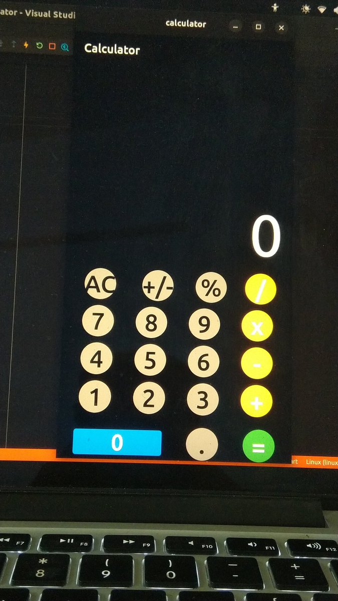 VLOKING1's tweet photo. Calculator app develop in flutter https://t.co/WfPxoWAasI