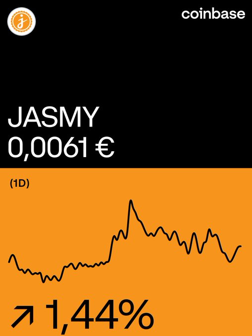Ci siamo tra poco si torna a 0.01 centesimi Jasmy su Coinbase: https://t.co/TenNSBCzlW https://t.co/<a href="/tag/newprofilepic"class="tags"><span>#newprofilepic</span></a>