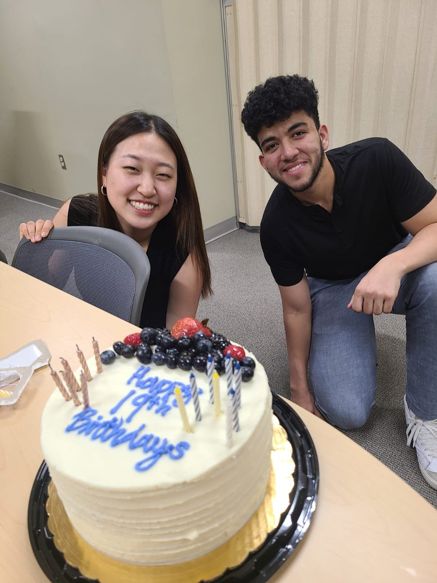 ManiLab_Brown's tweet photo. Happy Birthday Lisa and Adam! We are lucky to have these brilliant undergrads in the lab! https://t.co/qiFeAFs3M9