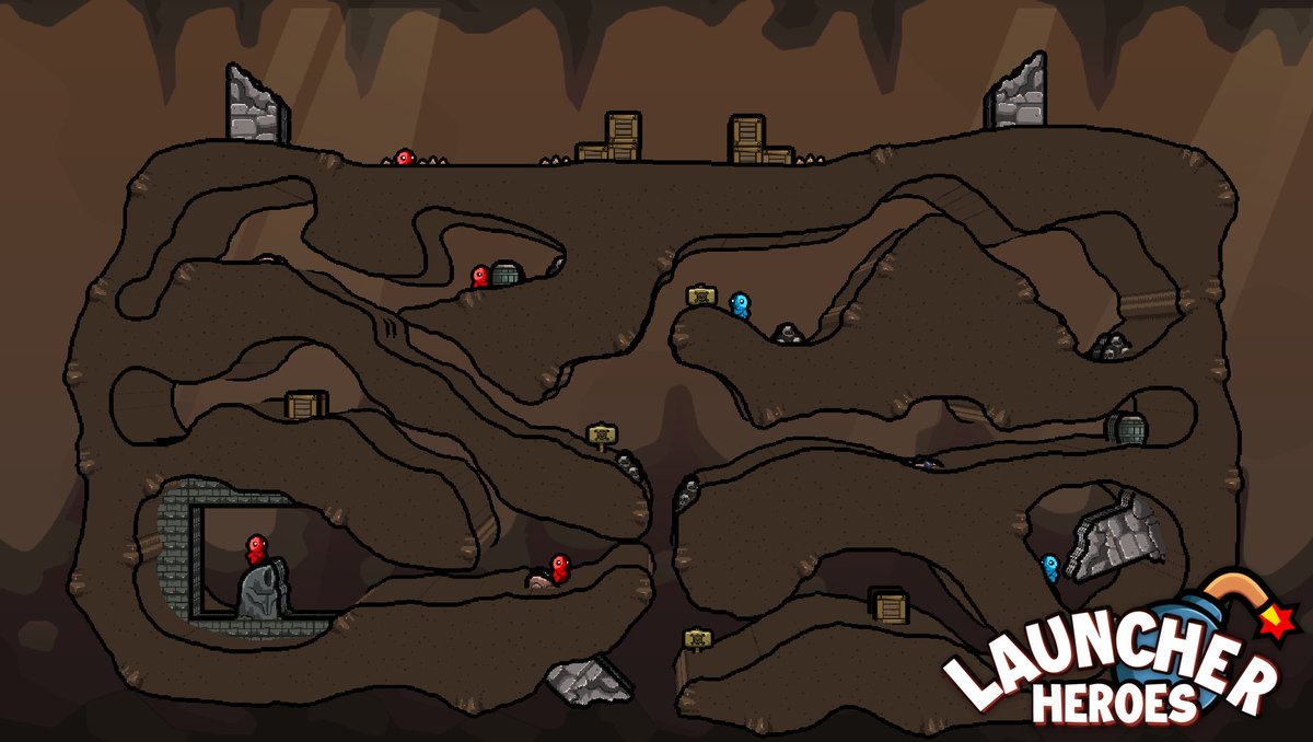 DrewworksStudio's tweet photo. Get ready to delve into the depths of Deepy Dungeon! This upcoming level in Launcher Heroes will take you through a labyrinth of tunnels. Prepare for this free update coming this summer. Will you be victorious? 🤔 #LauncherHeroes #gaming #indiegame #GameMaker #Xbox https://t.co/IzhpERtAlk