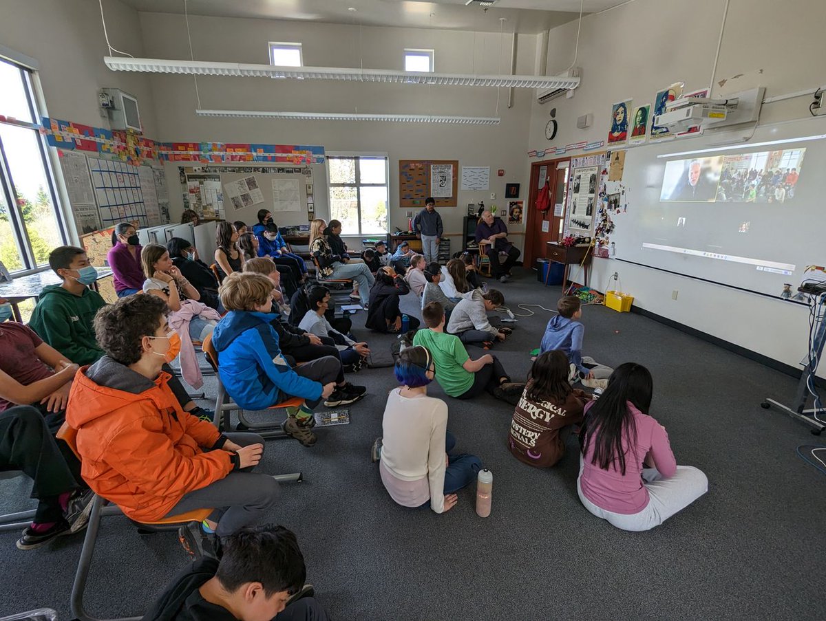 OWSBobcat's tweet photo. Social studies students welcomed virtual speaker George Elbaum this week who shared about his experience surviving the Holocaust. Thank you, Mr. Elbaum and @HCHSeattle for your educational partnership. https://t.co/ej8wcshdAf