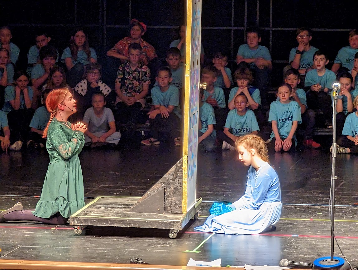 tkschools's tweet photo. Page Elementary's 4th and 5th graders gave FOUR outstanding performances of their musical "Frozen" this week. Talk about a talented bunch of students!  There were two sets of main characters each performing two shows. All of the shows were simply OUTSTANDING!   #tkstrong https://t.co/BZyGnLzwZS